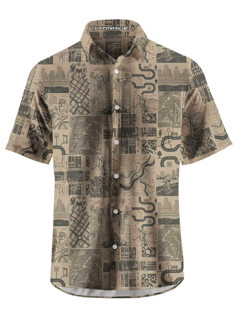 Orionride City Trail Code Zipper Pockets Ultra Lightweight Short Sleeves Gravel Shirt