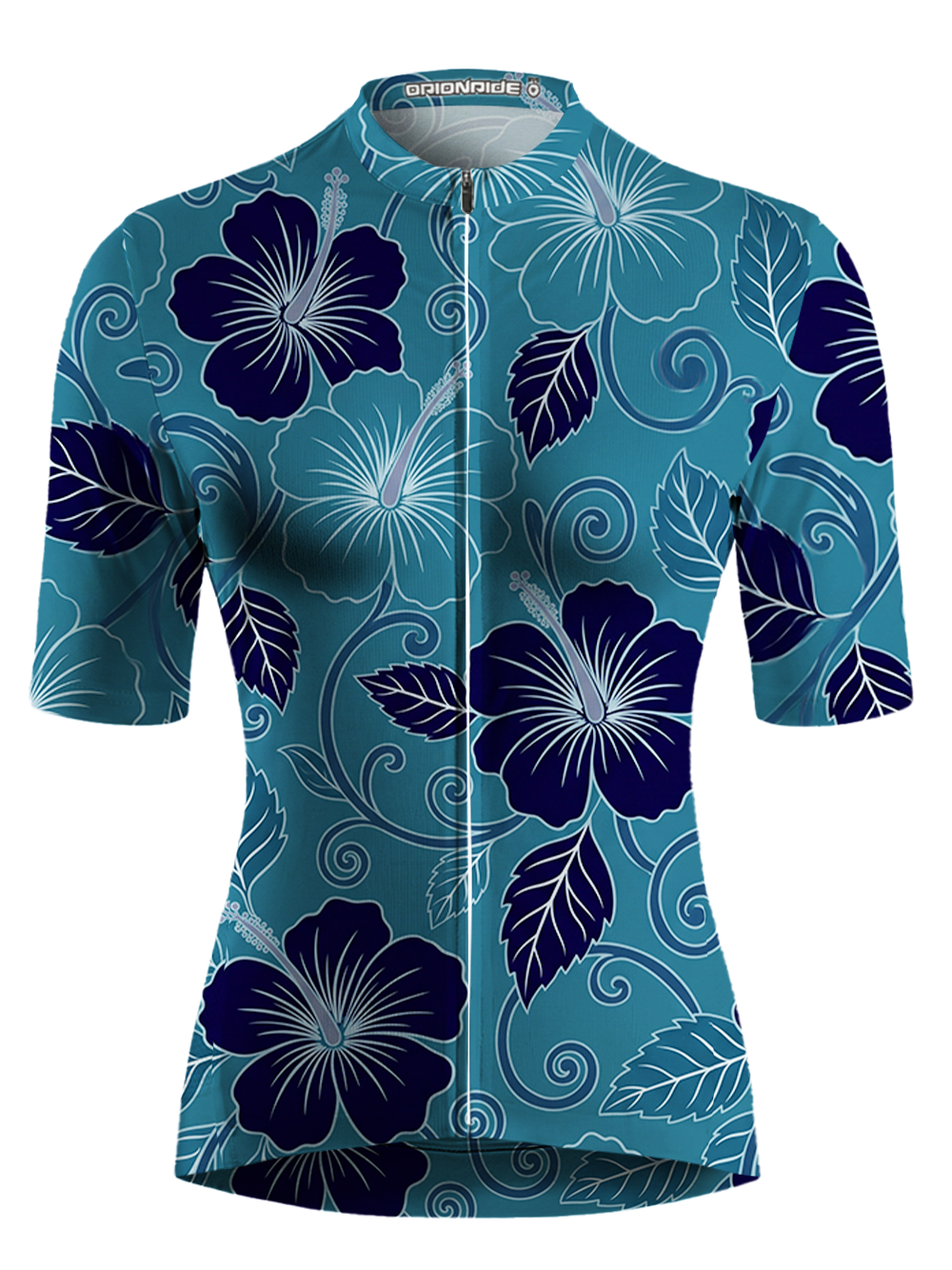 Orionride Exuberant Hibiscus Short Sleeves Women's Jersey