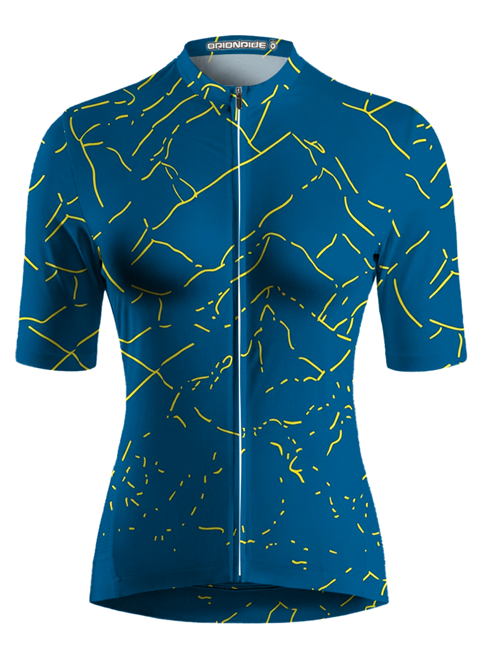 Orionride Abstract Line Art Short Sleeves Women's Jersey