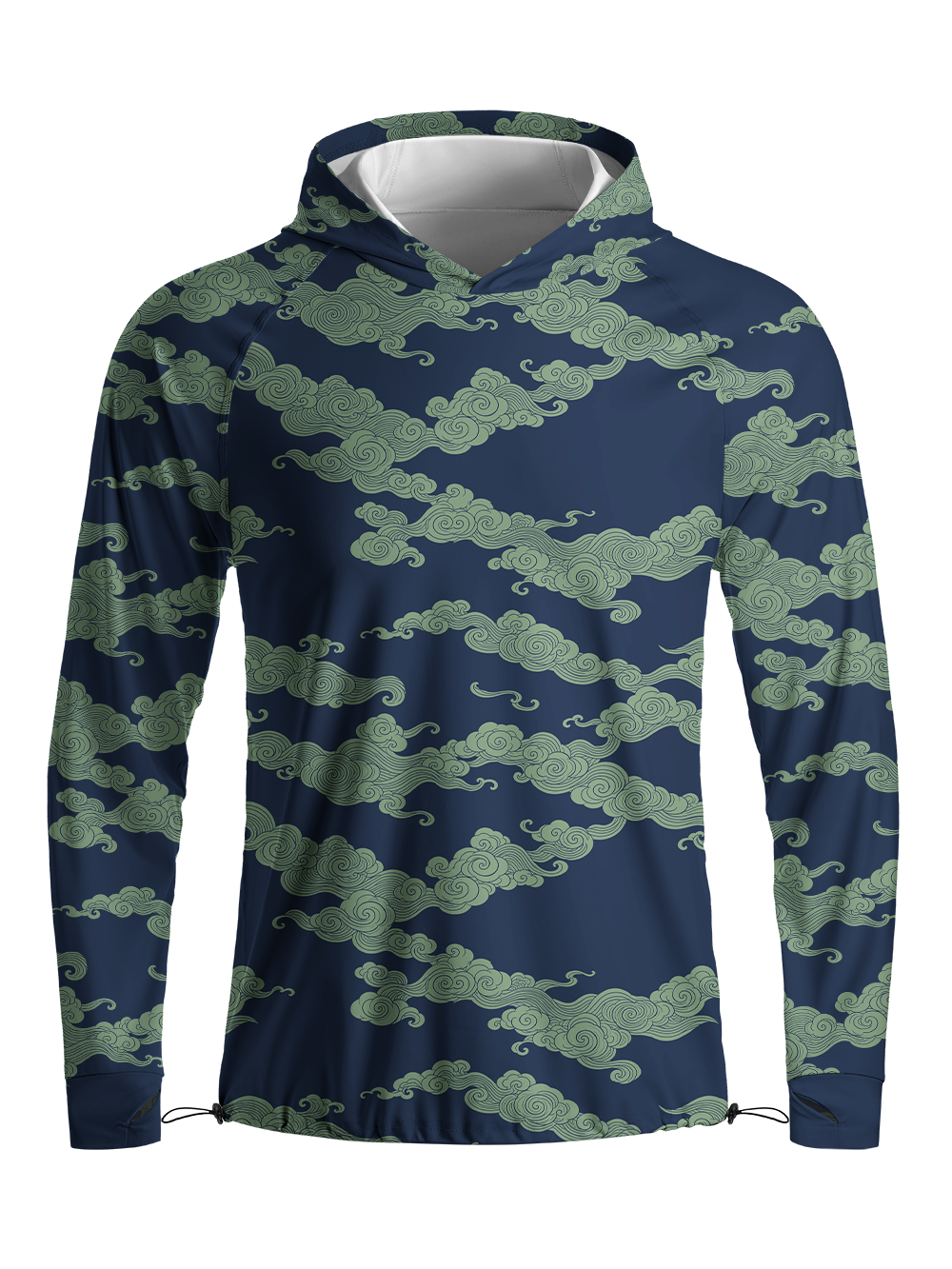 Orionride Special Auspicious Clouds Long Sleeve Cycling Hoodie Shirt