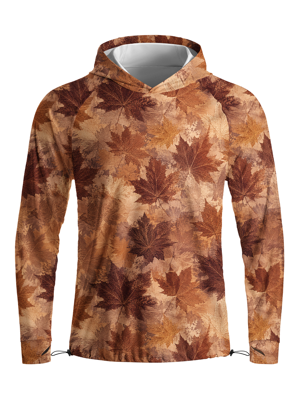 Orionride Warm Autumn Maple Long Sleeve Cycling Hoodie Shirt