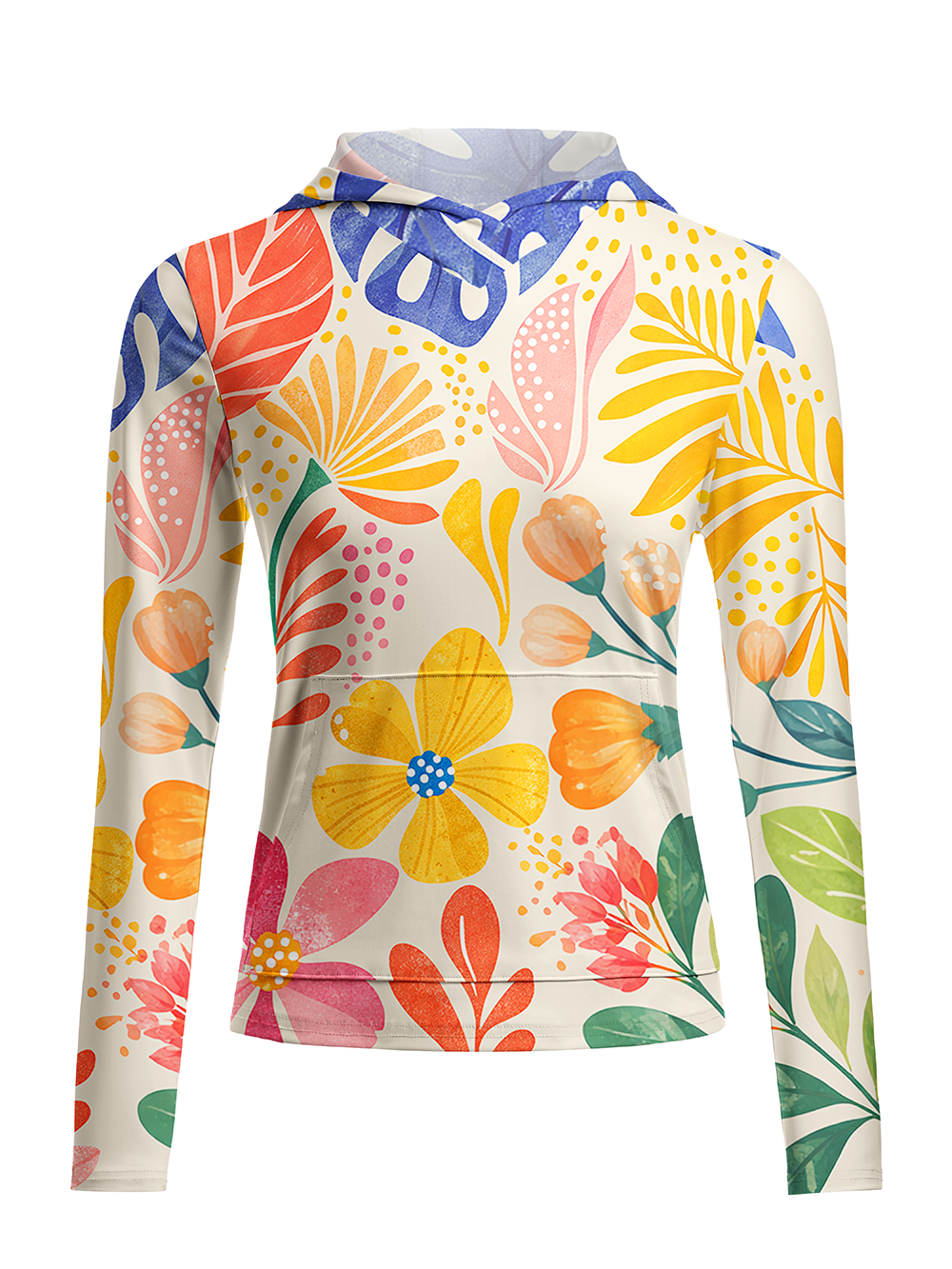 Orionride Sweet Garden Women's Long Sleeve Cycling Hoodie Shirt