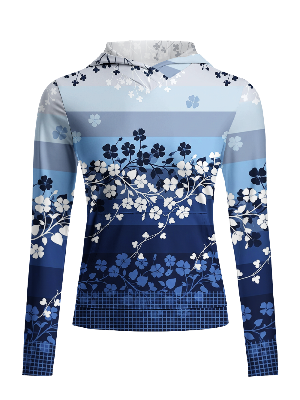 Orionride Flowers On Fence Women's Long Sleeve Cycling Hoodie Shirt