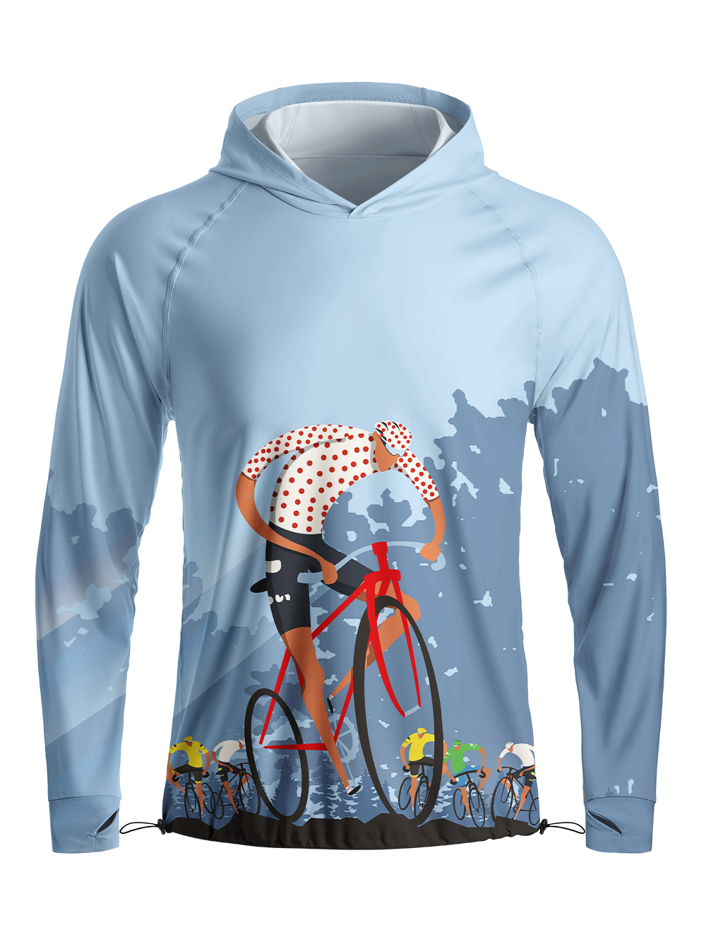 Orionride Passionate Team Long Sleeve Cycling Hoodie Shirt