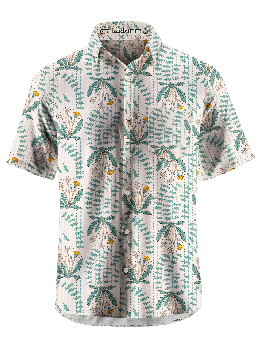 Orionride Dandelion Gear Zipper Pockets Ultra Lightweight Short Sleeves Gravel Shirt