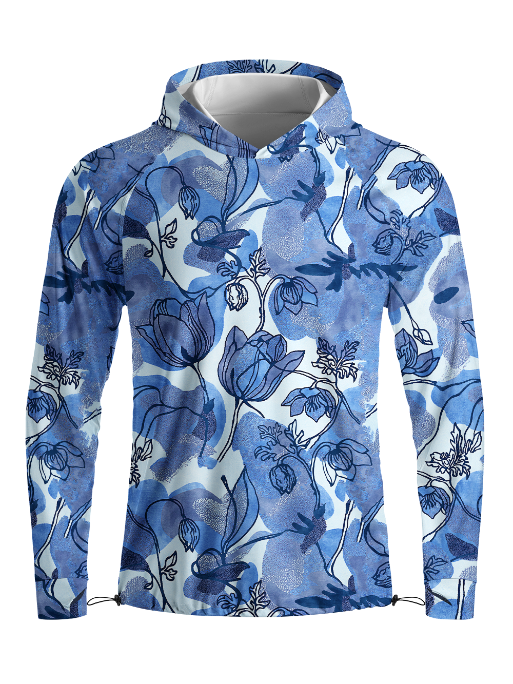 Orionride Boho Bloom Long Sleeve Cycling Hoodie Shirt