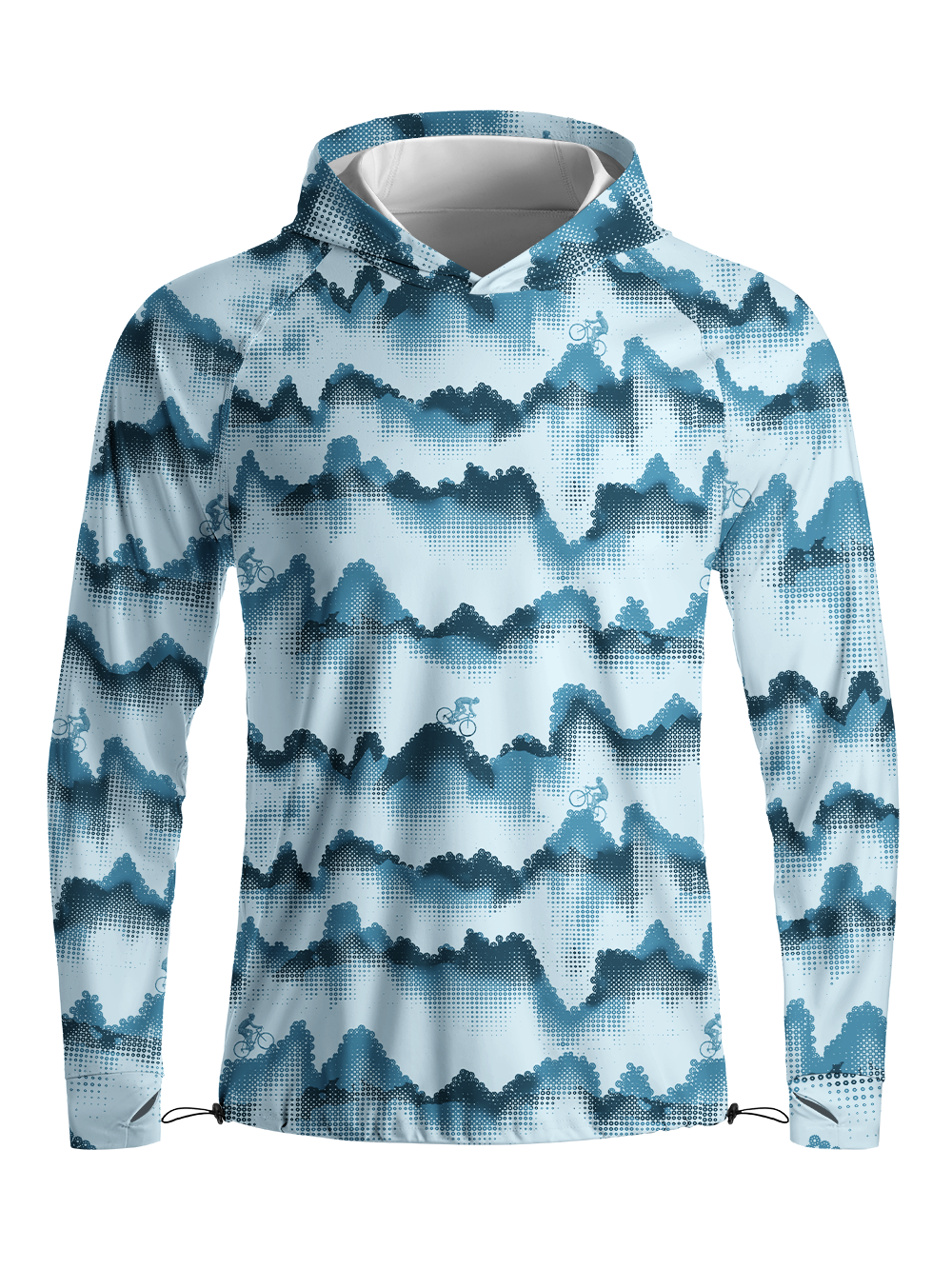 Orionride Wave Ridge Long Sleeve Cycling Hoodie Shirt