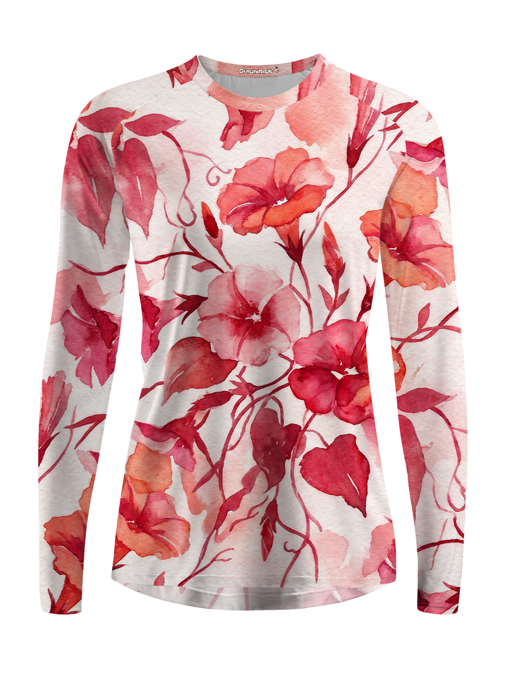 Orionride Pink Vine Flower Women's Quick Dry Downhill Jersey