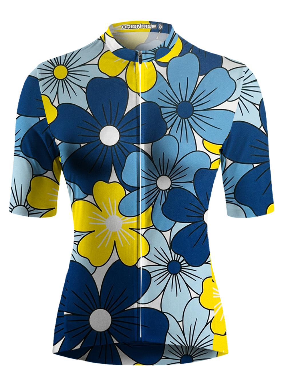 Orionride Multicolored Flowers Short Sleeves Women's Jersey