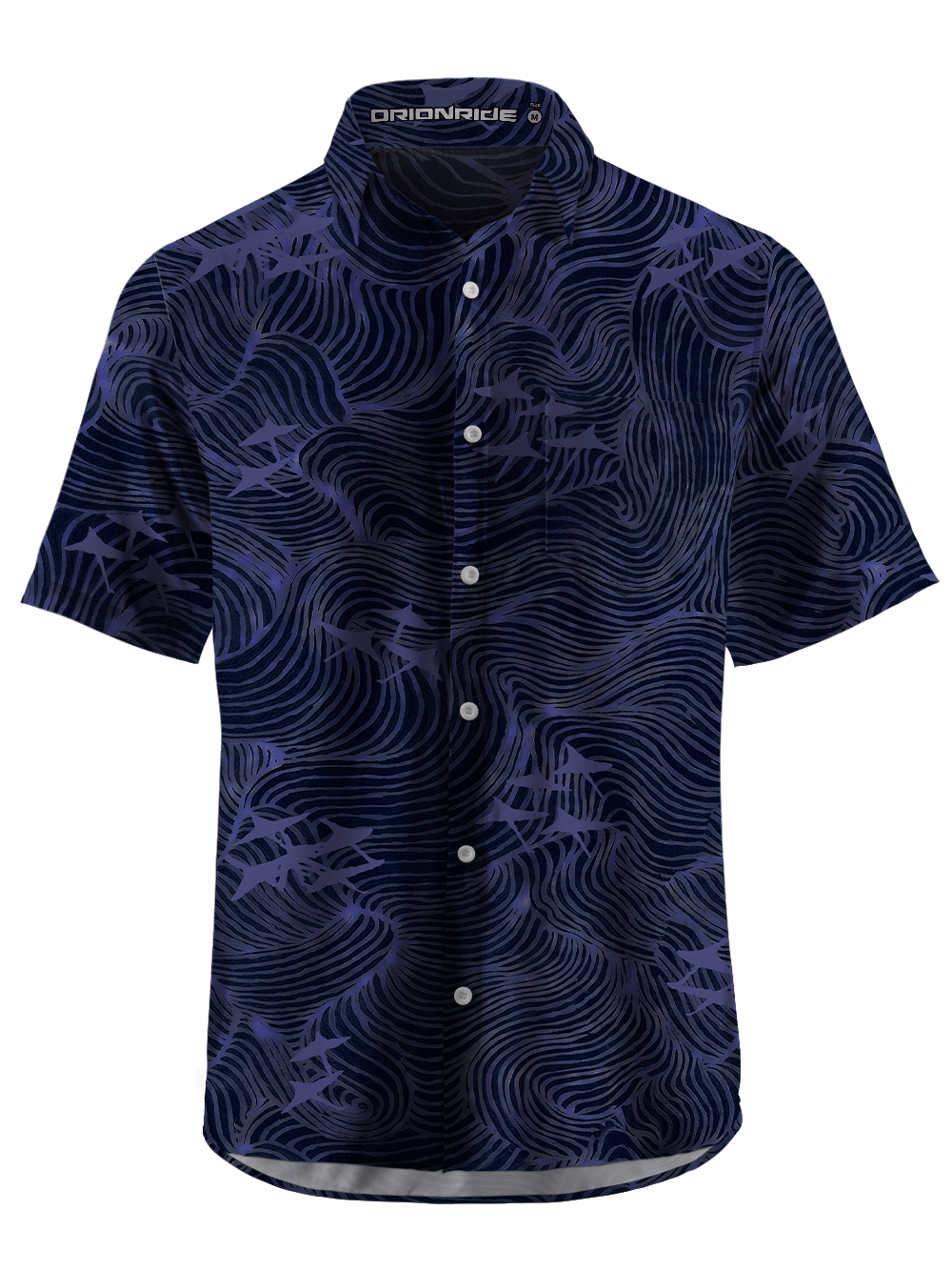 Orionride Gold Line Flow Zipper Pockets Ultra Lightweight Short Sleeves Gravel Shirt