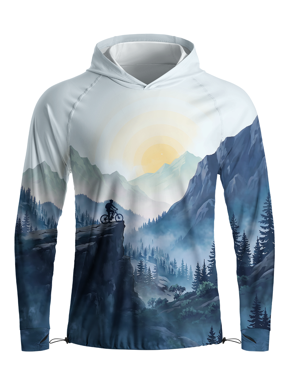 Orionride Cliff Ride Long Sleeve Cycling Hoodie Shirt