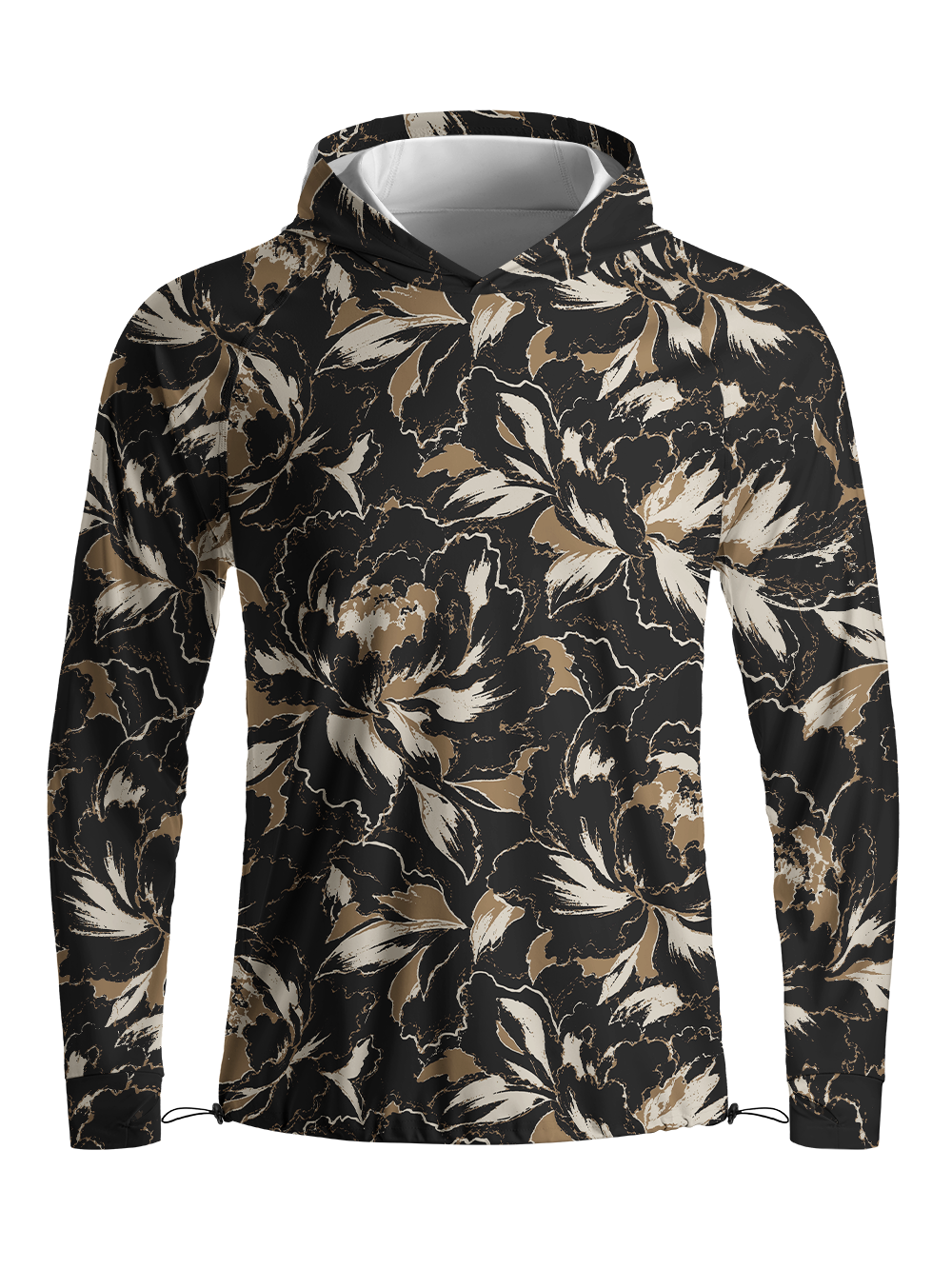 Orionride Ethereal Peony Long Sleeve Cycling Hoodie Shirt