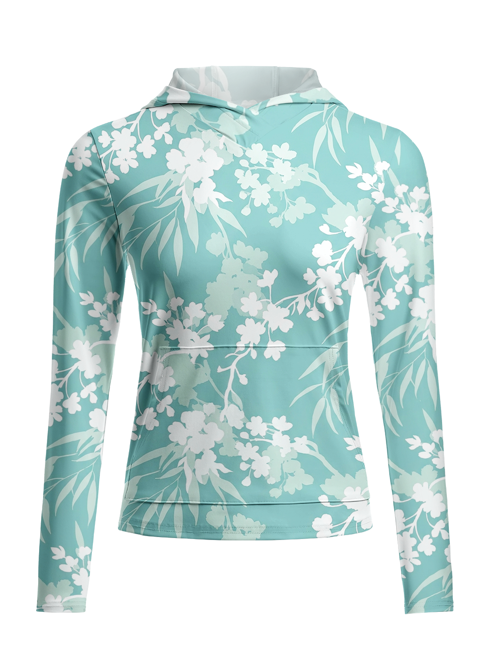 Orionride Spring Blossoms Women's Long Sleeve Cycling Hoodie Shirt