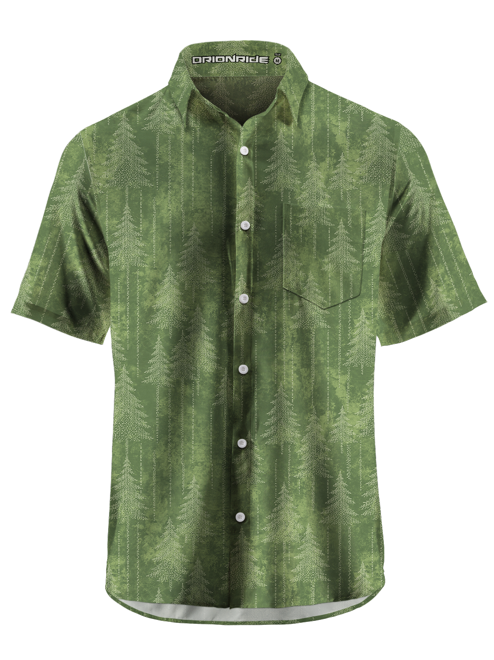 Orionride Misty Pine Zipper Pockets Ultra Lightweight Short Sleeves Gravel Shirt