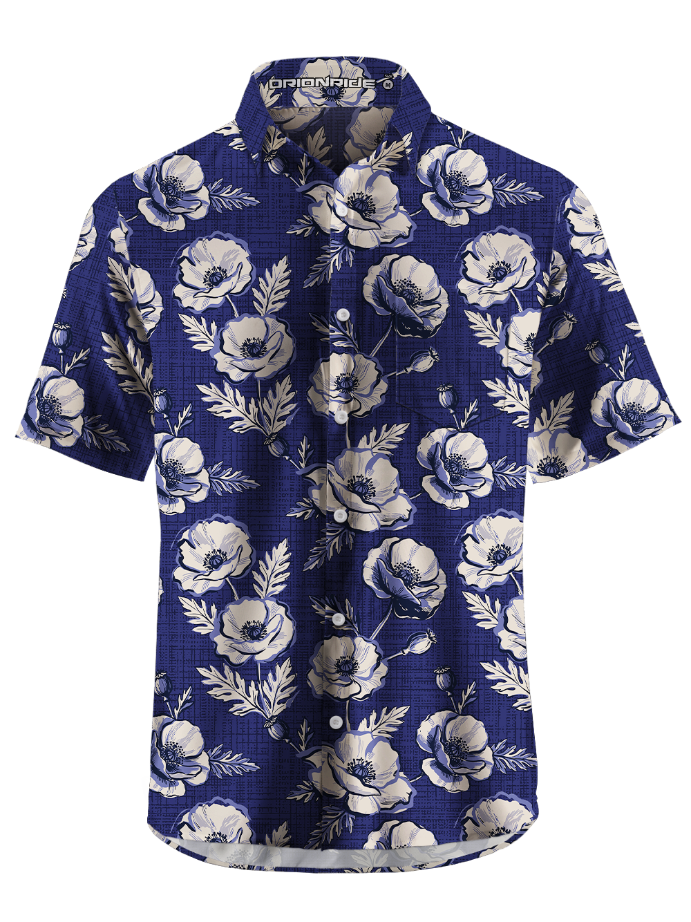 Orionride Night Anemone Zipper Pockets Ultra Lightweight Short Sleeves Gravel Shirt