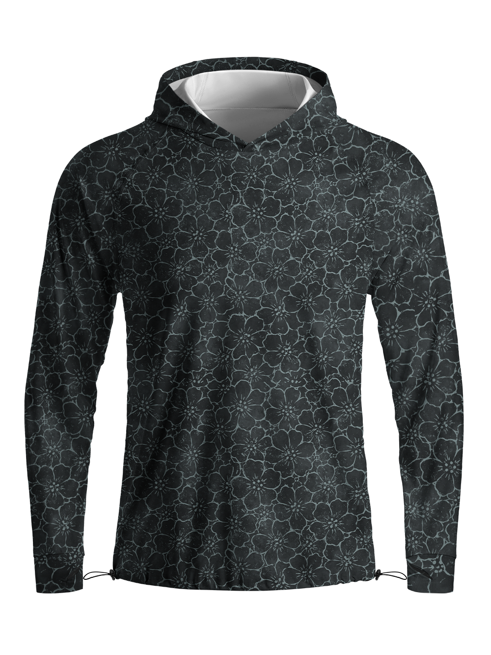 Orionride Dense Cherry Blossoms Long Sleeve Cycling Hoodie Shirt
