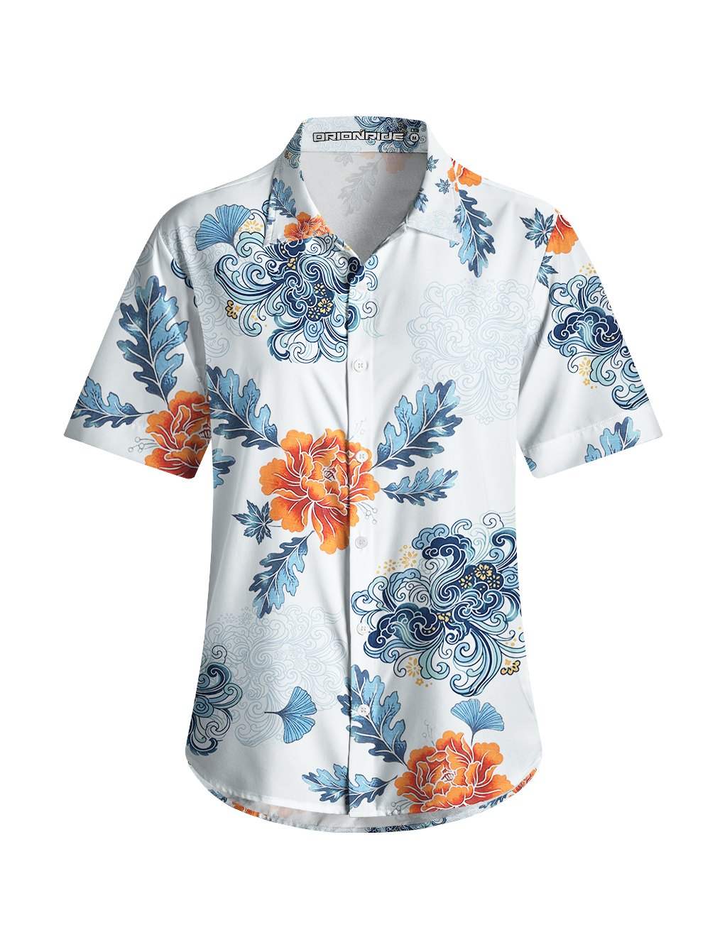 Orionride Charming Garden Zipper Pockets Ultra Lightweight Short Sleeves Women's Gravel Shirt