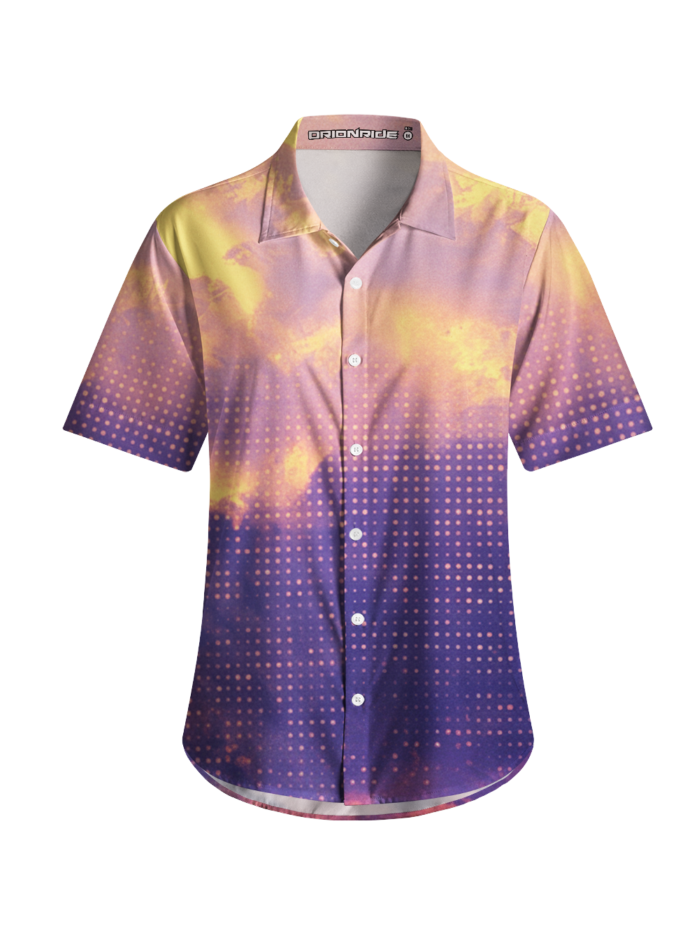 Orionride Starry Sky Dot Matrix Zipper Pockets Ultra Lightweight Short Sleeves Women's Gravel Shirt
