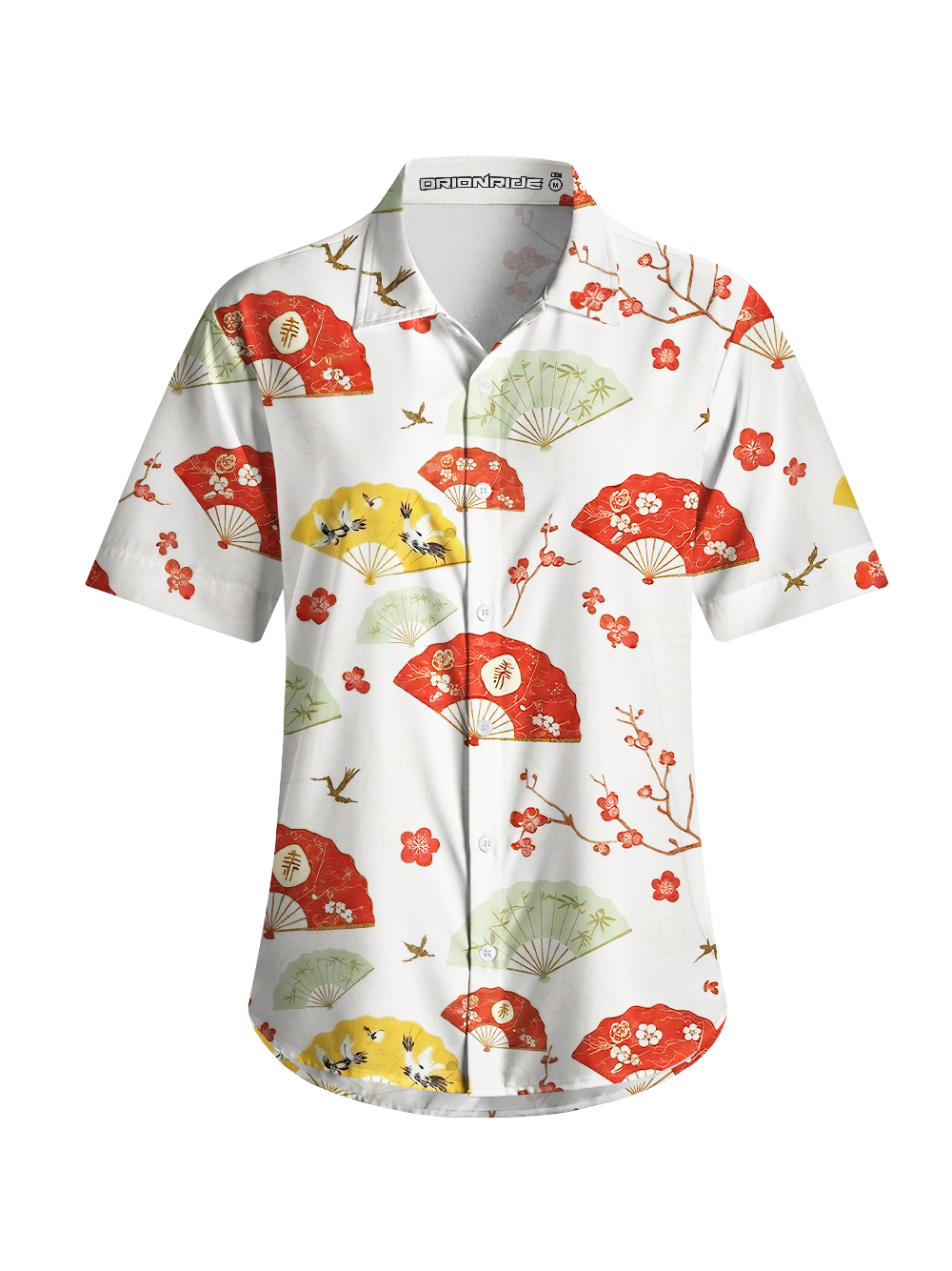 Orionride Folding Fan Zipper Pockets Ultra Lightweight Short Sleeves Women's Gravel Shirt