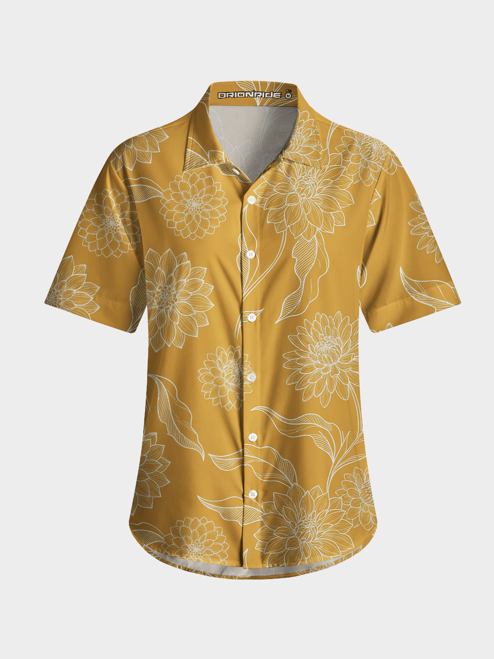 Orionride Golden Sketch Zipper Pockets Ultra Lightweight Short Sleeves Women's Gravel Shirt