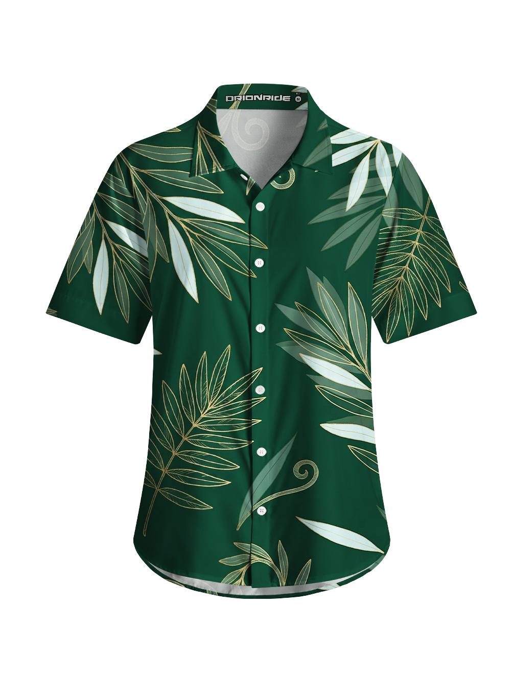 Orionride Gold Green Jungle Zipper Pockets Ultra Lightweight Short Sleeves Women's Gravel Shirt