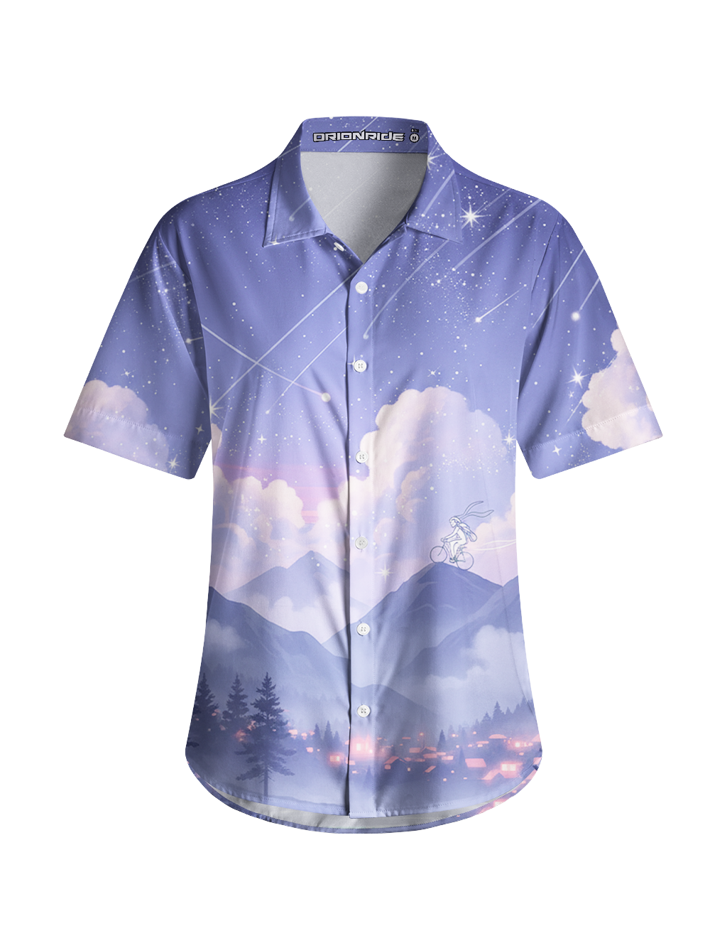 Orionride Meteor Shower Zipper Pockets Ultra Lightweight Short Sleeves Women's Gravel Shirt