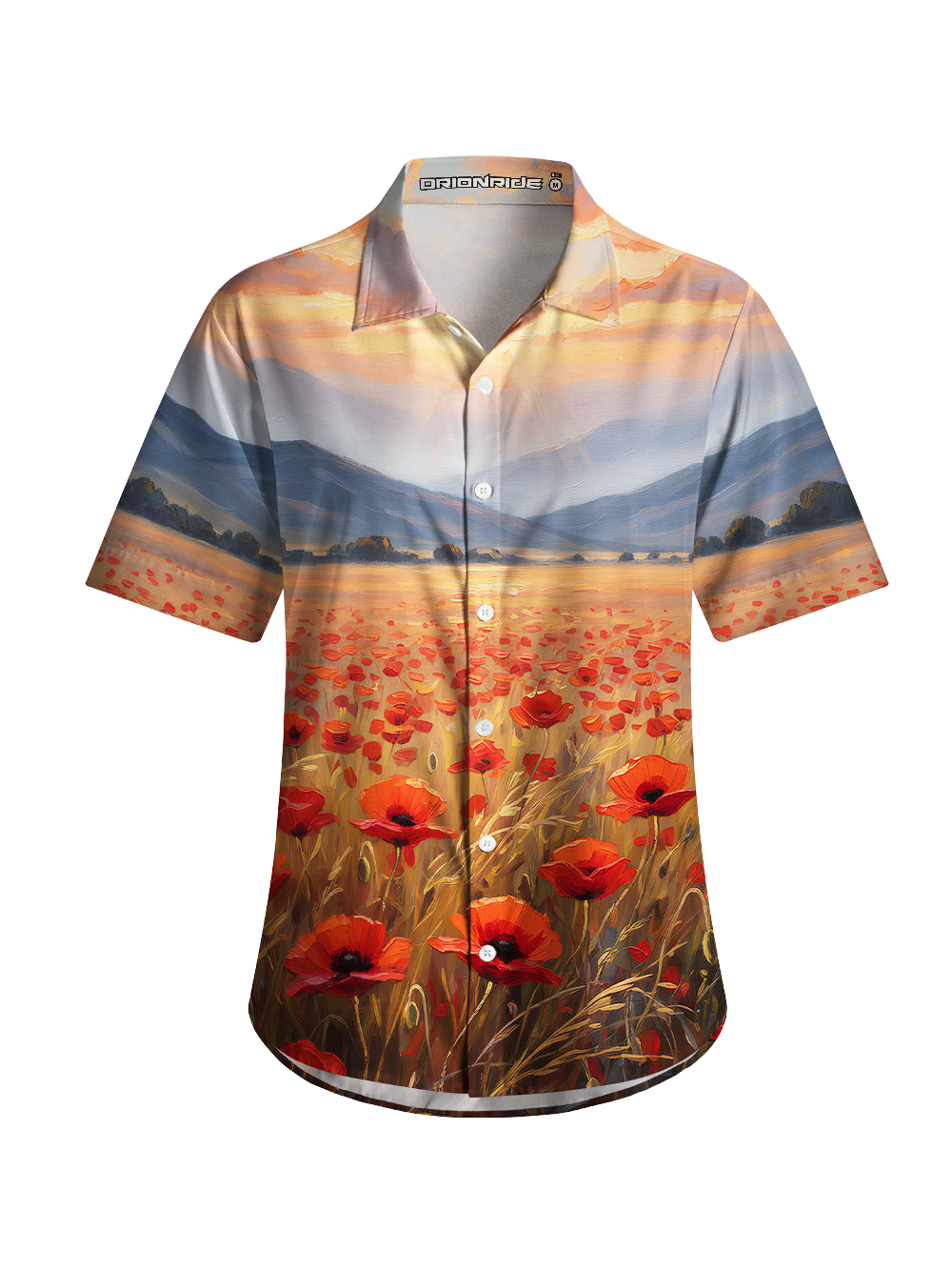 Orionride Sunset Rose Zipper Pockets Ultra Lightweight Short Sleeves Women's Gravel Shirt(副本)