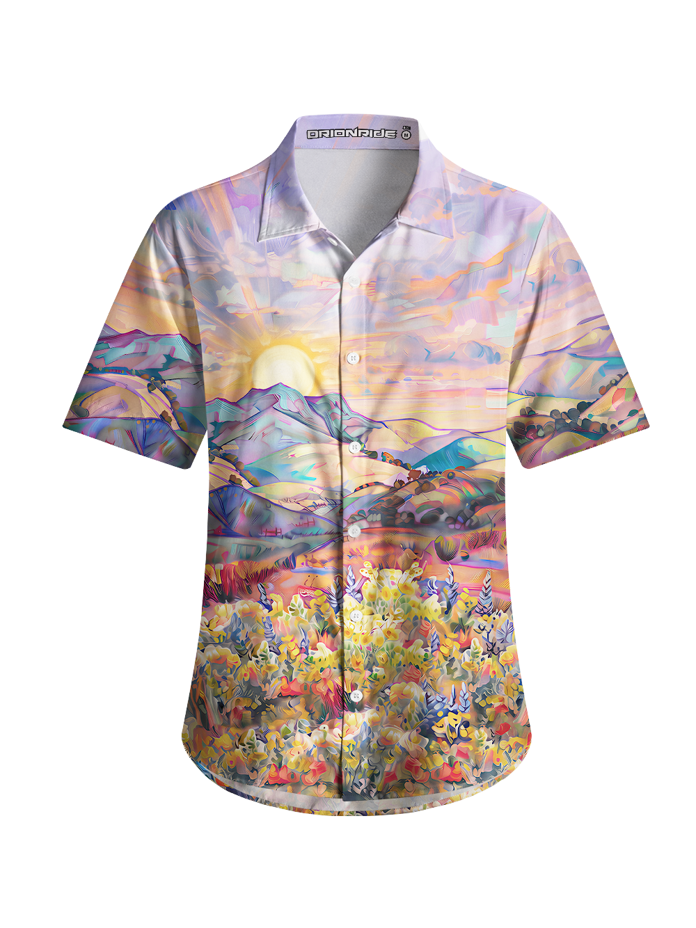 Orionride Sunset Pulse Zipper Pockets Ultra Lightweight Short Sleeves Women's Gravel Shirt