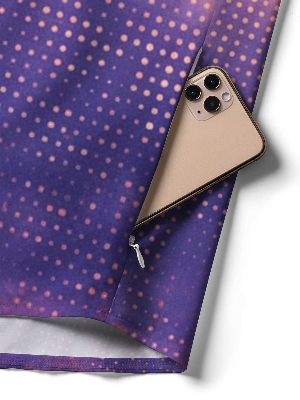 Orionride Starry Sky Dot Matrix Zipper Pockets Ultra Lightweight Short Sleeves Women's Gravel Shirt