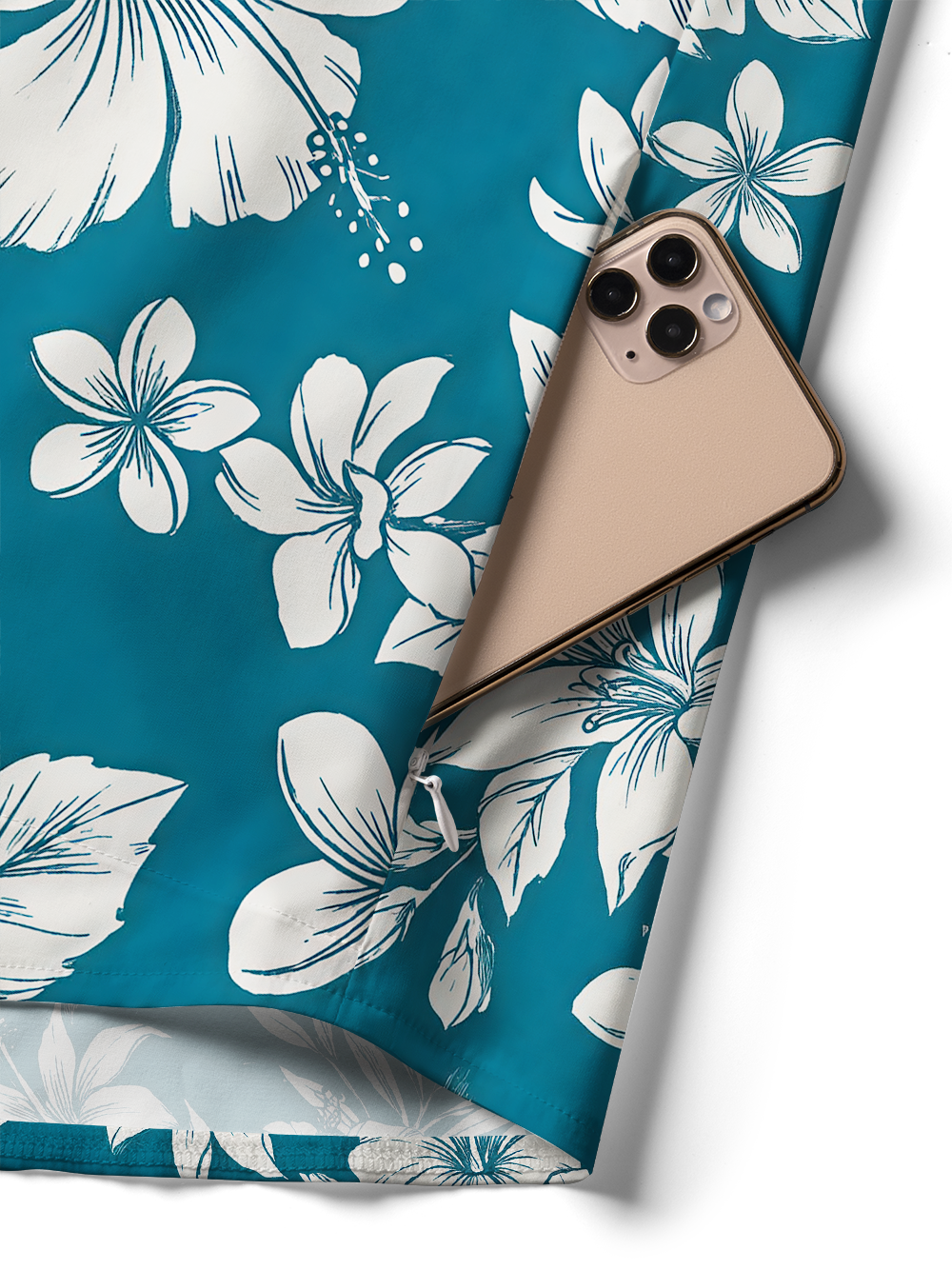 Orionride Island Bloom Zipper Pockets Ultra Lightweight Short Sleeves Women's Gravel Shirt