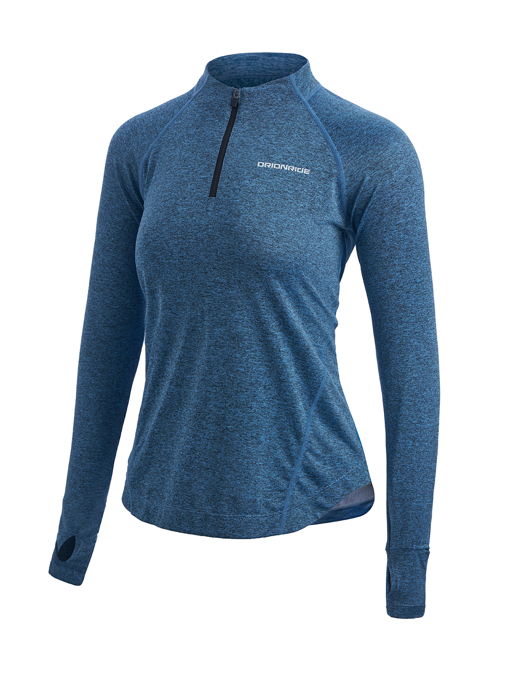 Orionride Women's Quick Dry Lightweight Quarter Zip Long Sleeve Shirt Blue