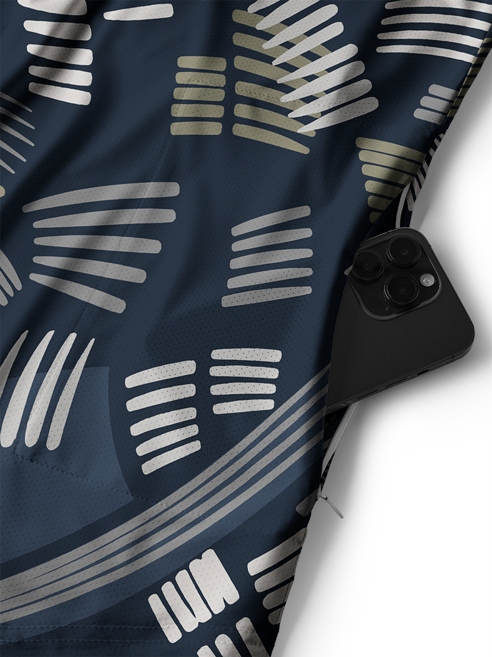 Orionride Abstract Cycling Field Men's Stretchy Breathable Long Sleeve Gravel Shirt