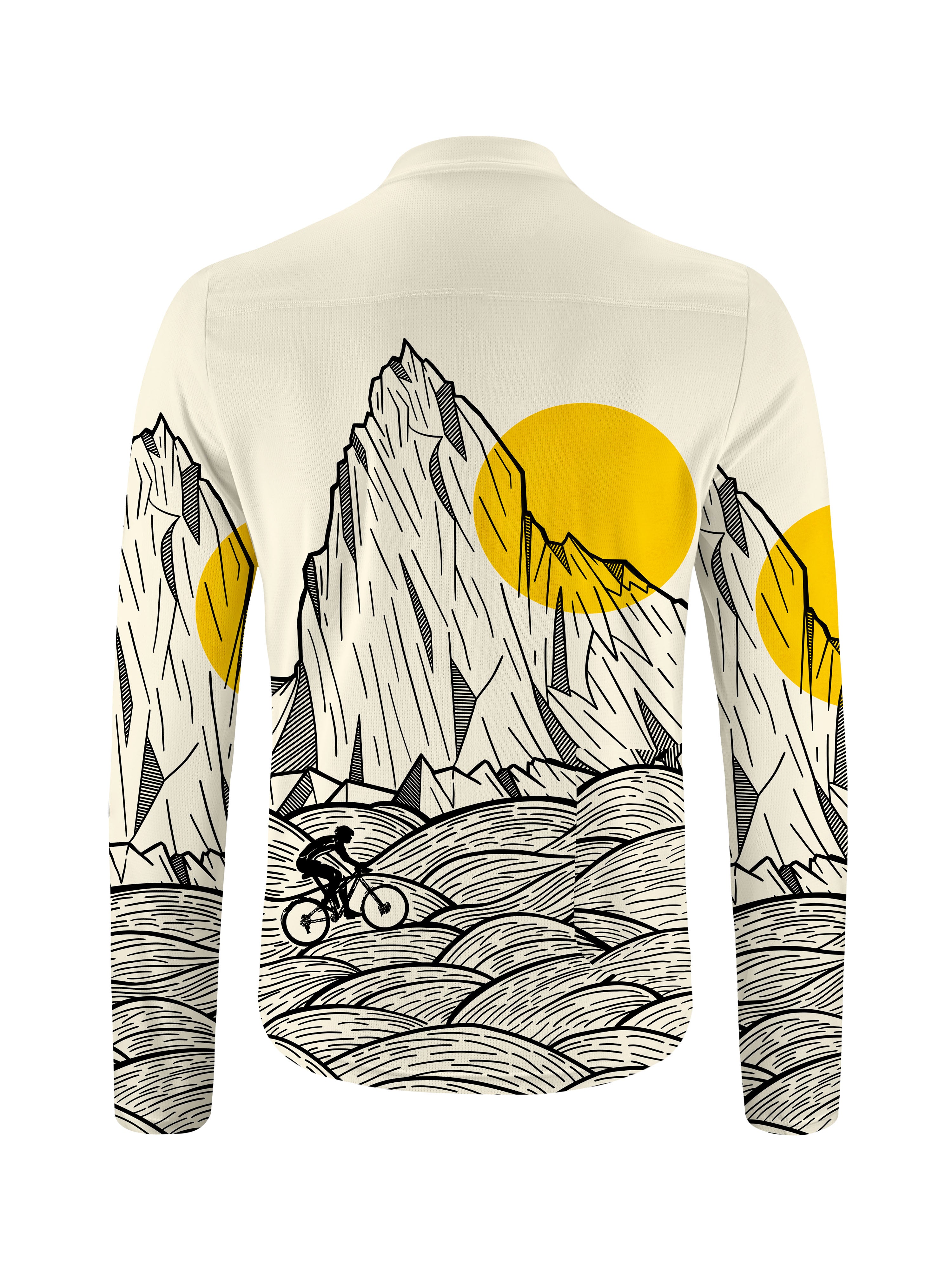 Orionride Outdoor Adventures Long Sleeve Half Zipper Mountain Bike Jersey