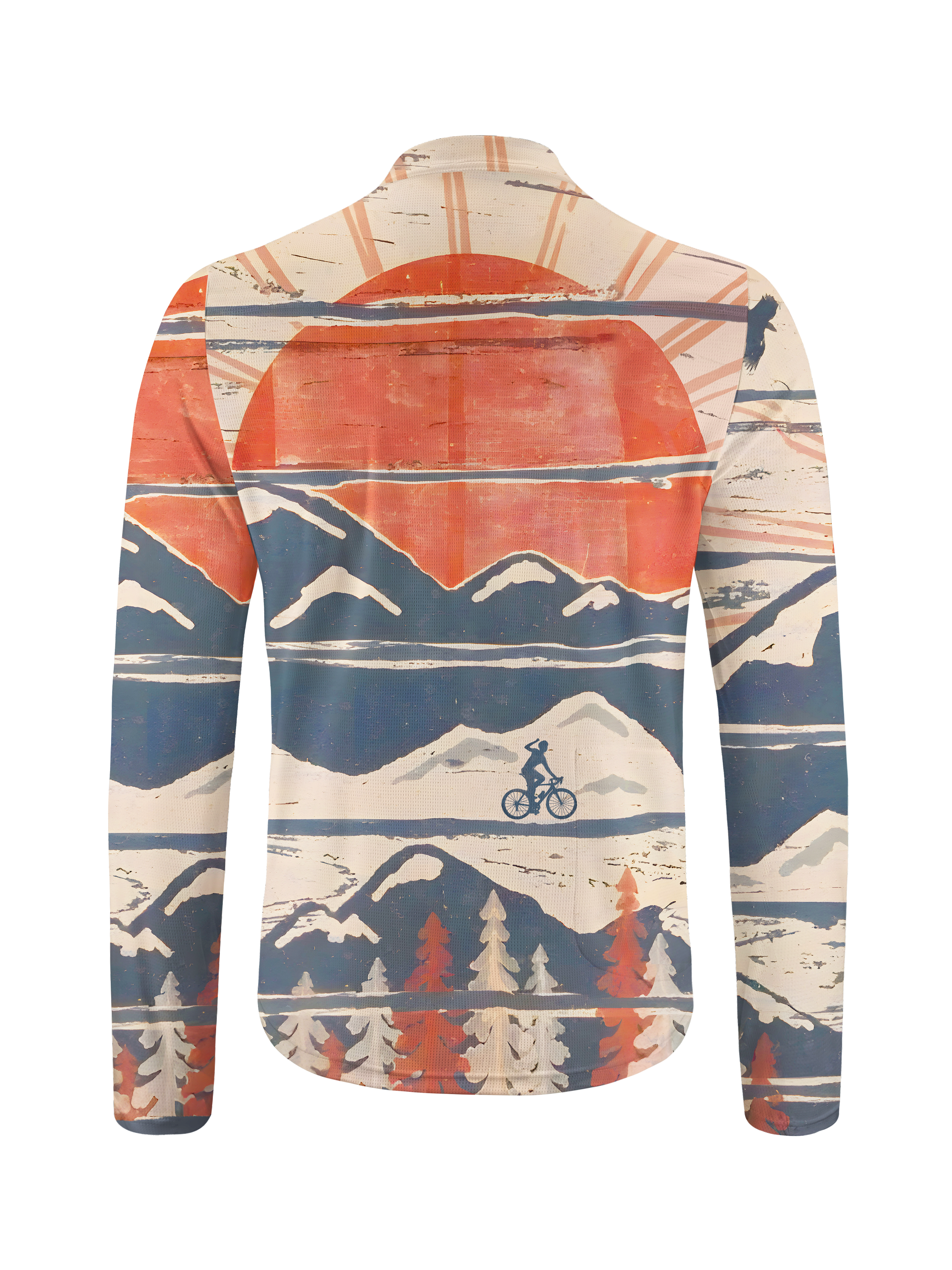 Orionride Winter Pursuits Long Sleeve Half Zipper Mountain Bike Jersey