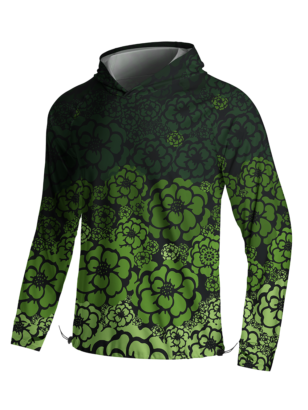Orionride Green Life Long Sleeve Cycling Hoodie Shirt