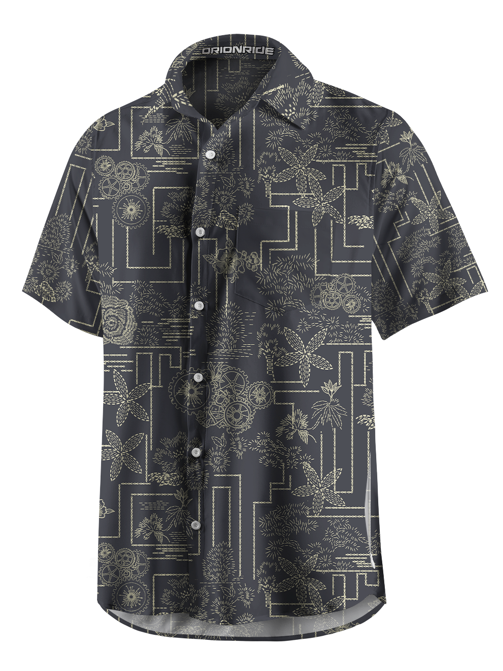 Orionride Copper Wire Garden Zipper Pockets Ultra Lightweight Short Sleeves Gravel Shirt