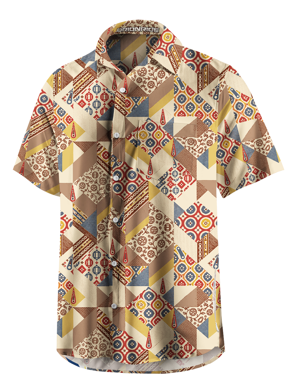Orionride The Story Of Gears Zipper Pockets Ultra Lightweight Short Sleeves Gravel Shirt