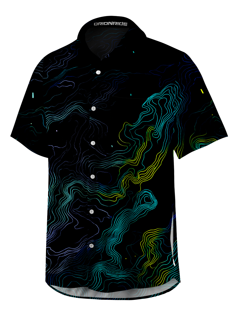 Orionride Fantasy Contours Zipper Pockets Ultra Lightweight Short Sleeves Gravel Shirt