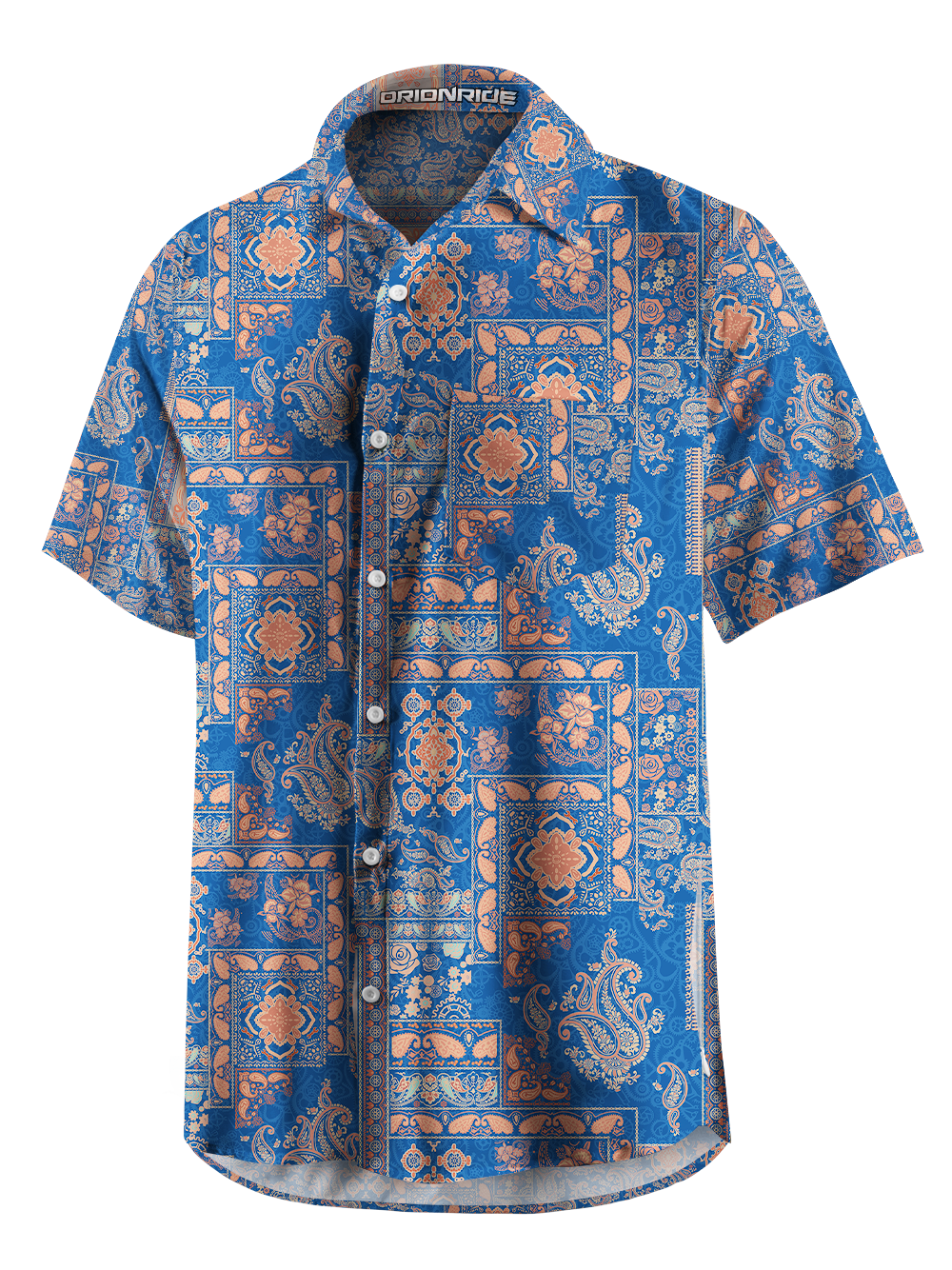 Orionride The Story Of Cashew Flowers Zipper Pockets Ultra Lightweight Short Sleeves Gravel Shirt