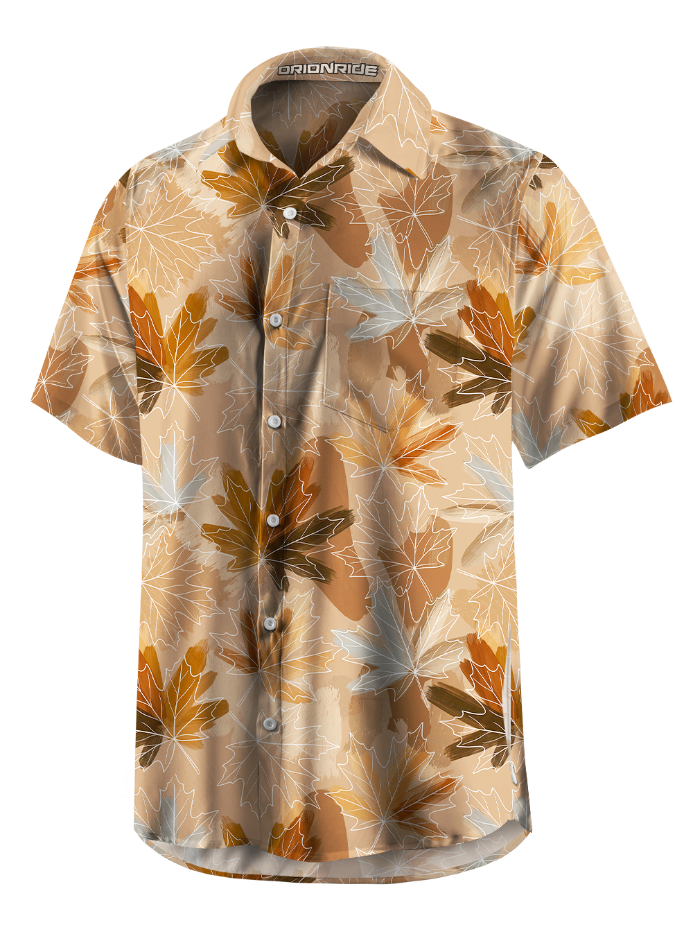 Orionride Dual Leaf Zipper Pockets Ultra Lightweight Short Sleeves Gravel Shirt