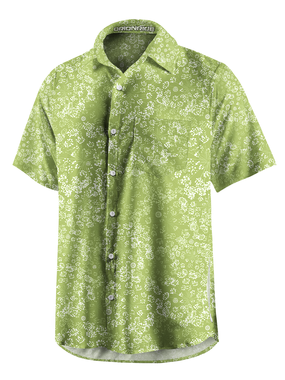 Orionride Dandelions In The Air Zipper Pockets Ultra Lightweight Short Sleeves Gravel Shirt