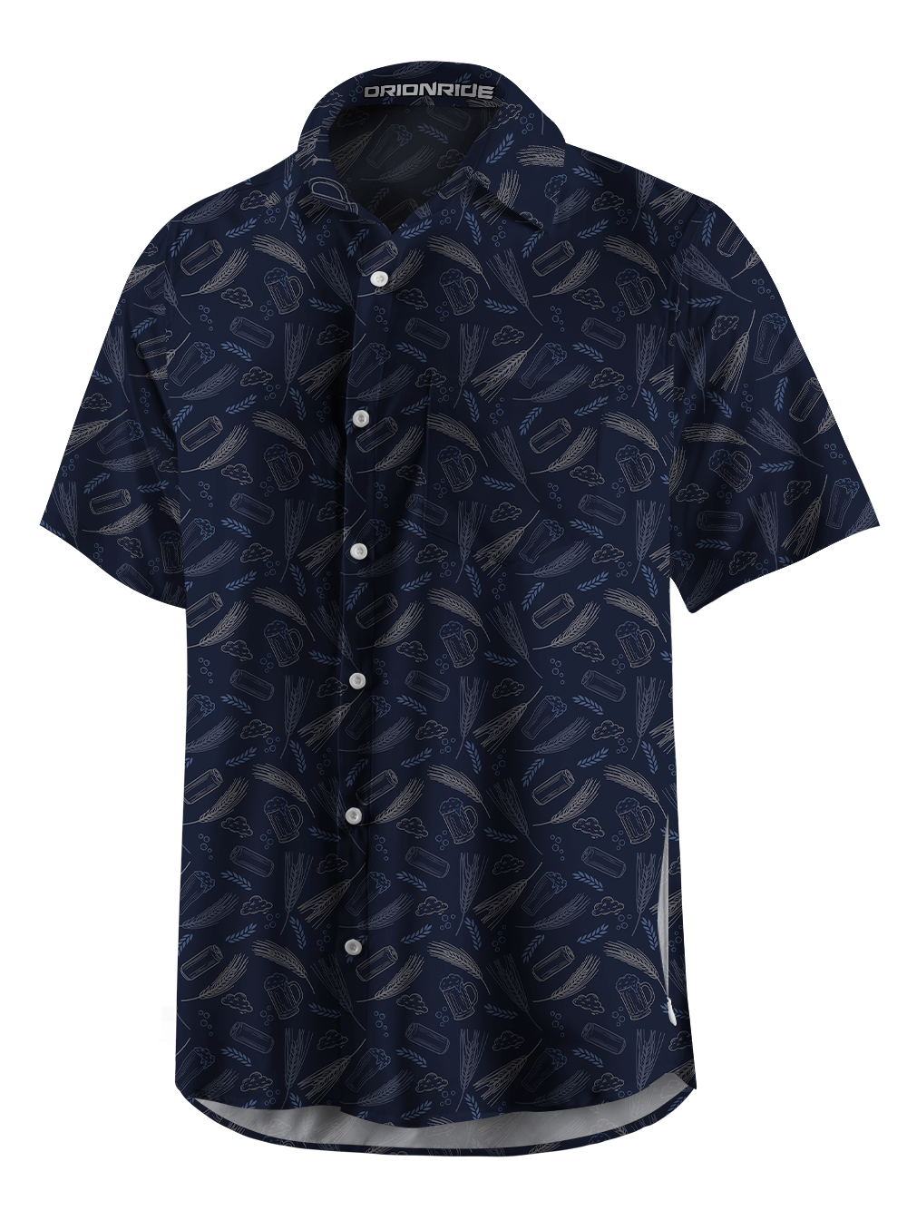 Orionride Night Brew Zipper Pockets Ultra Lightweight Short Sleeves Gravel Shirt