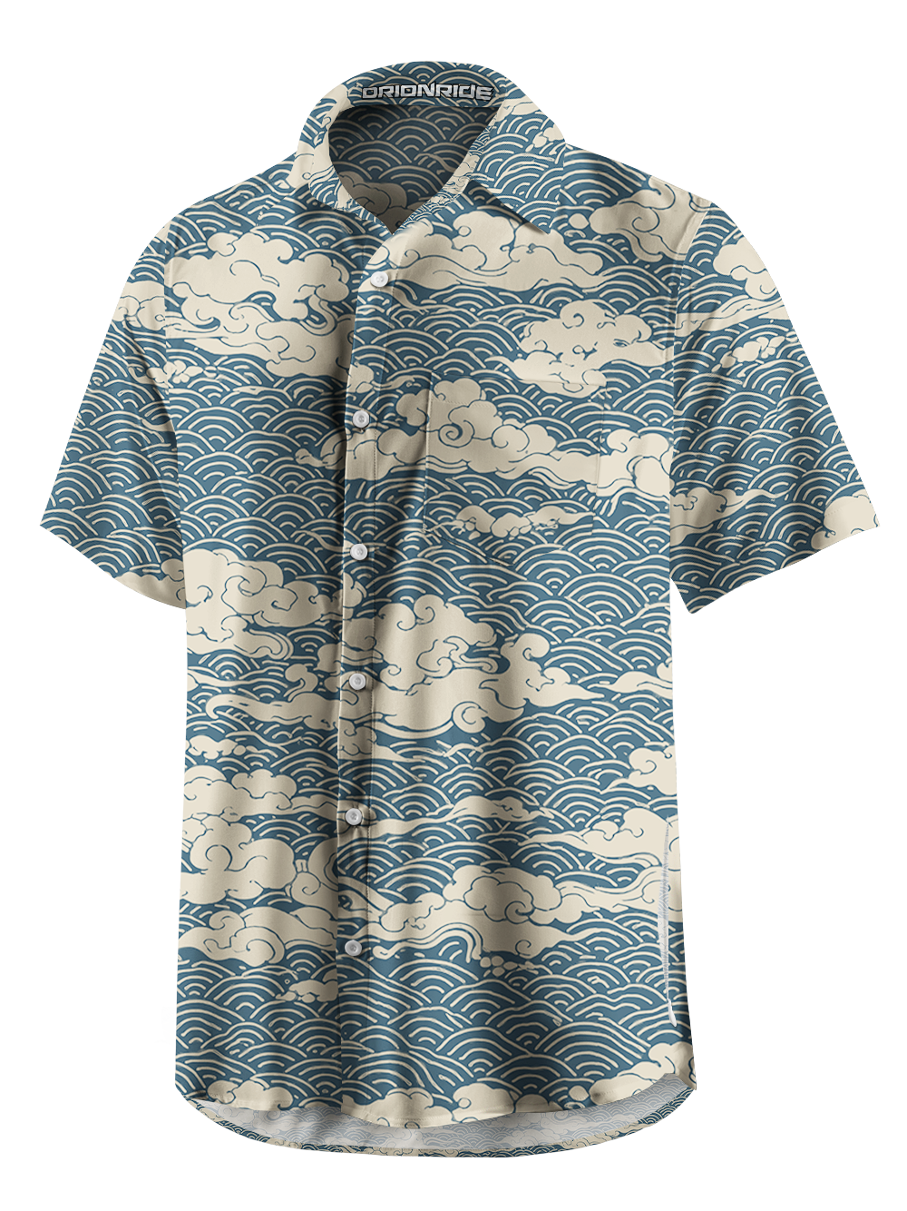 Orionride Above The Clouds Zipper Pockets Ultra Lightweight Short Sleeves Gravel Shirt