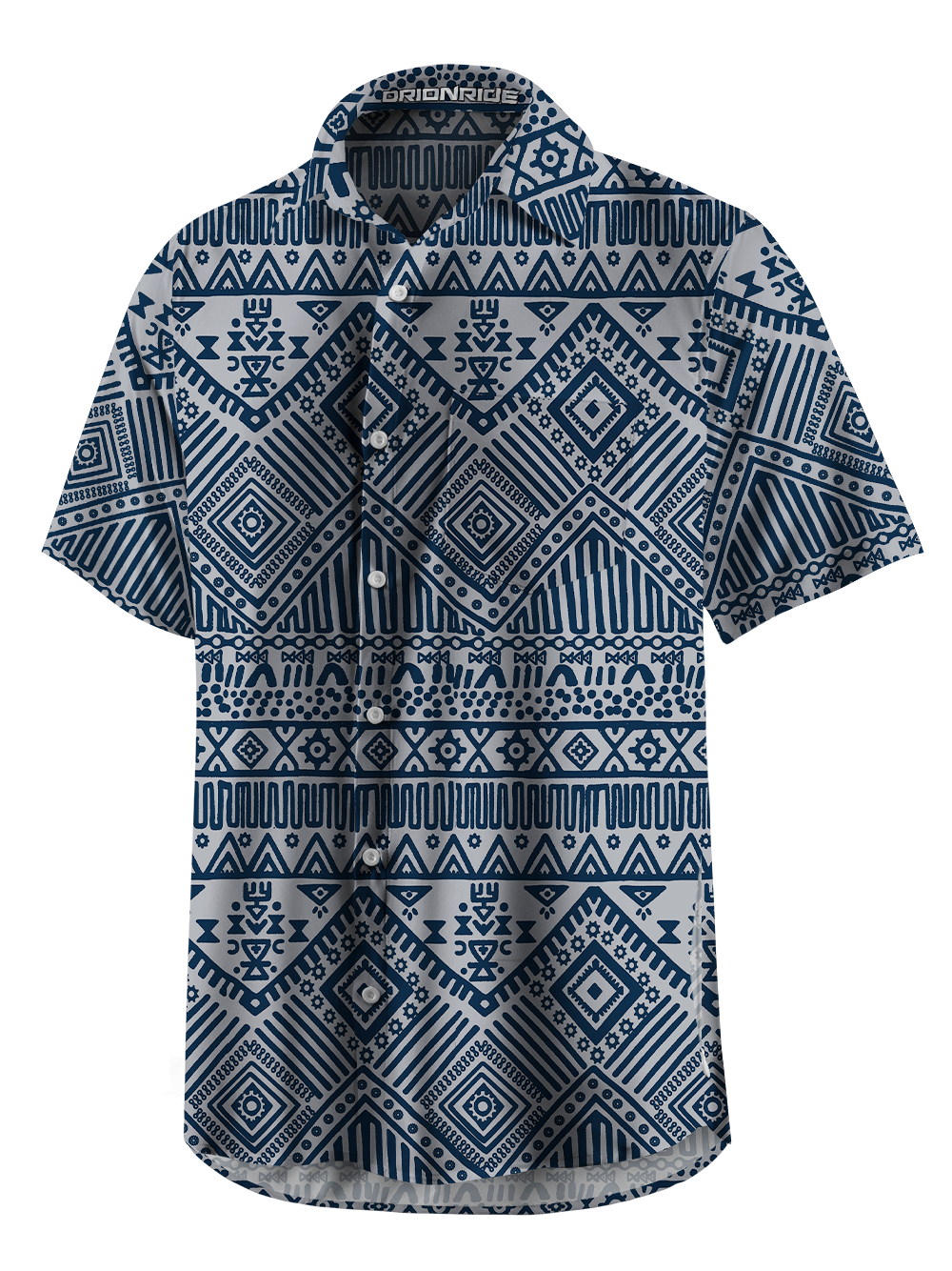 Orionride Densely Woven Totem Zipper Pockets Ultra Lightweight Short Sleeves Gravel Shirt