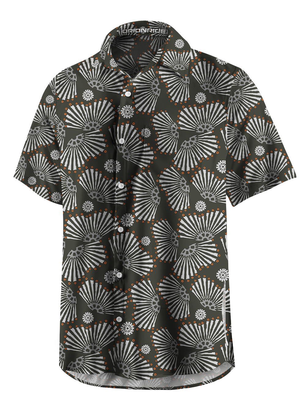 Orionride Radial Gears Zipper Pockets Ultra Lightweight Short Sleeves Gravel Shirt