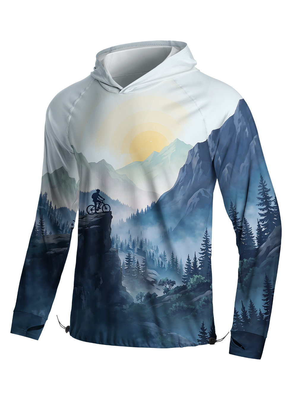 Orionride Cliff Ride Long Sleeve Cycling Hoodie Shirt