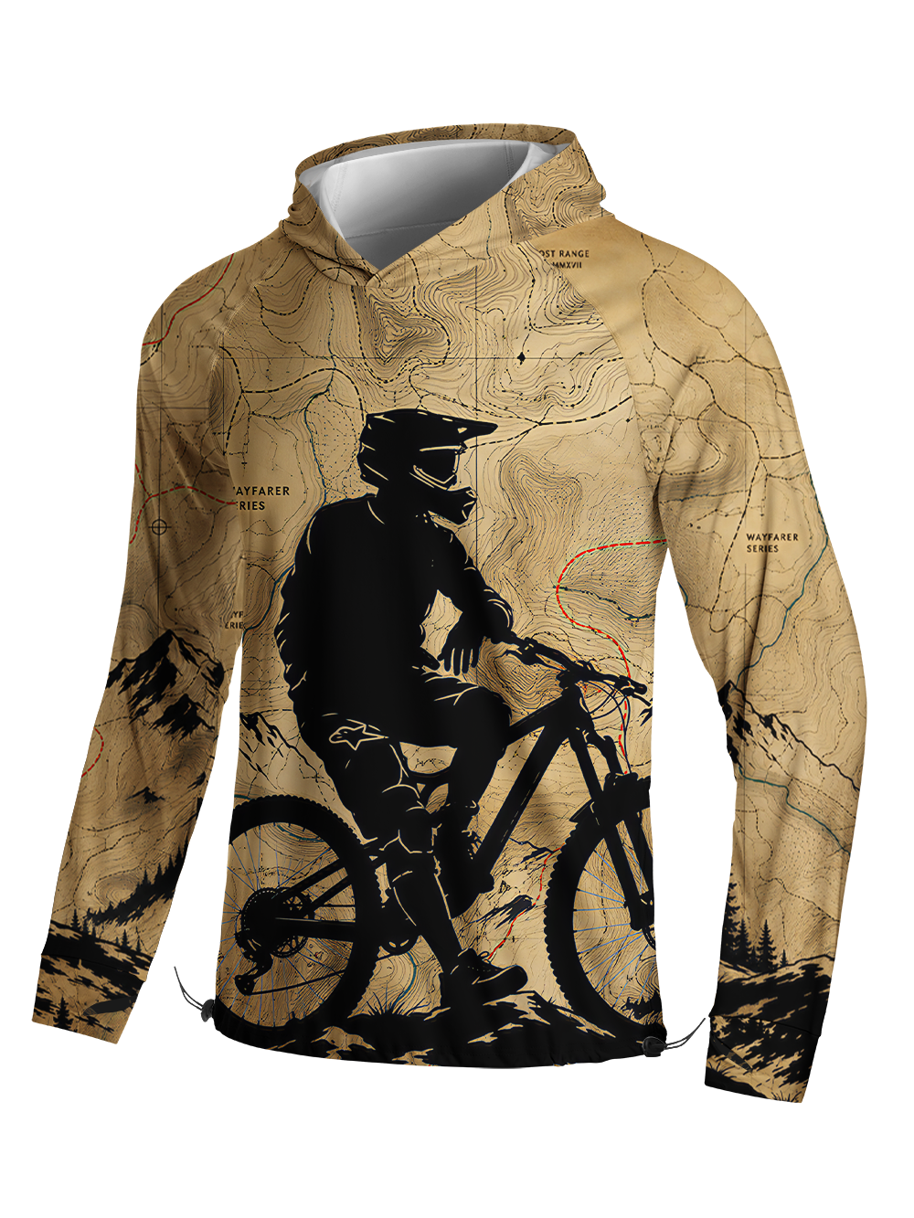Orionride Rugged Quest Long Sleeve Cycling Hoodie Shirt