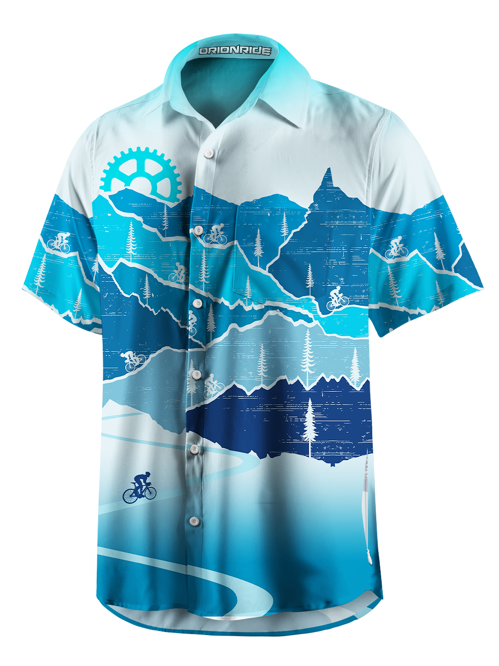 Orionride Uphill Sprint Zipper Pockets Ultra Lightweight Short Sleeves Gravel Shirt