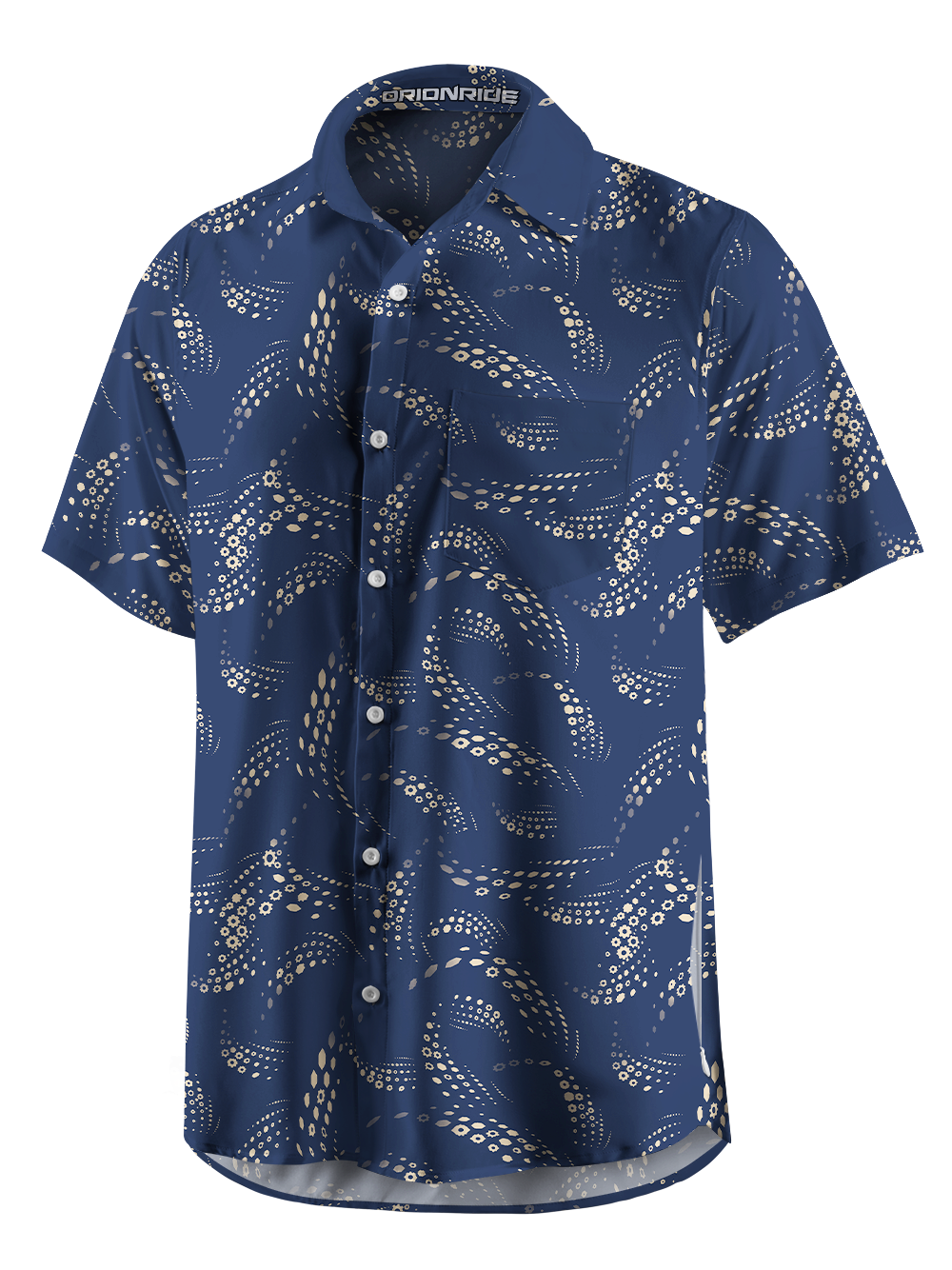 Orionride Gradient Gears Zipper Pockets Ultra Lightweight Short Sleeves Gravel Shirt