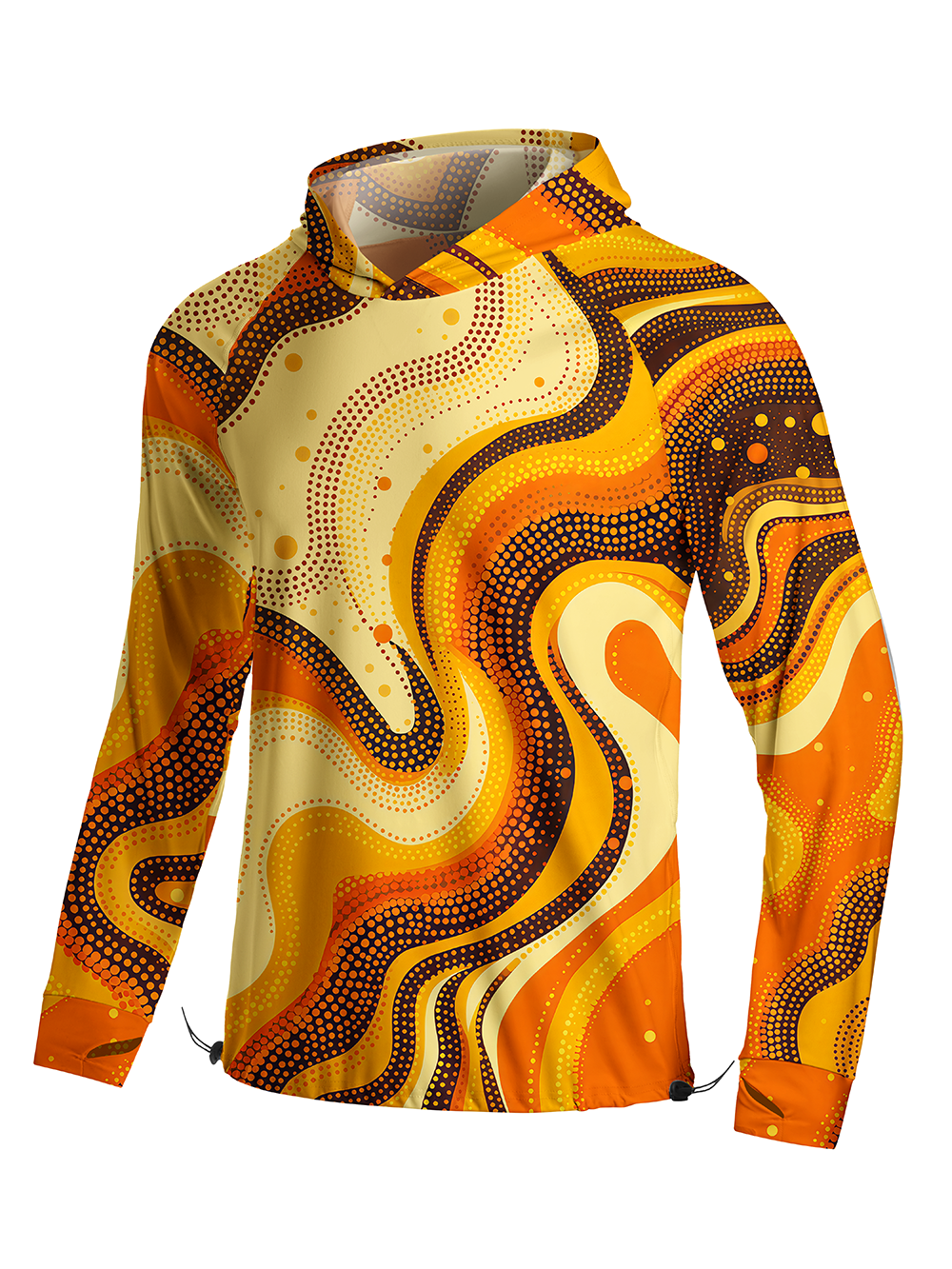 Orionride Flow Curve Long Sleeve Cycling Hoodie Shirt